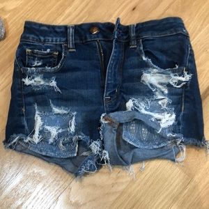 Super stretch jean shorts